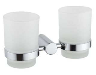 Стакан для ванной комнаты Haiba HB8408 двойной хром